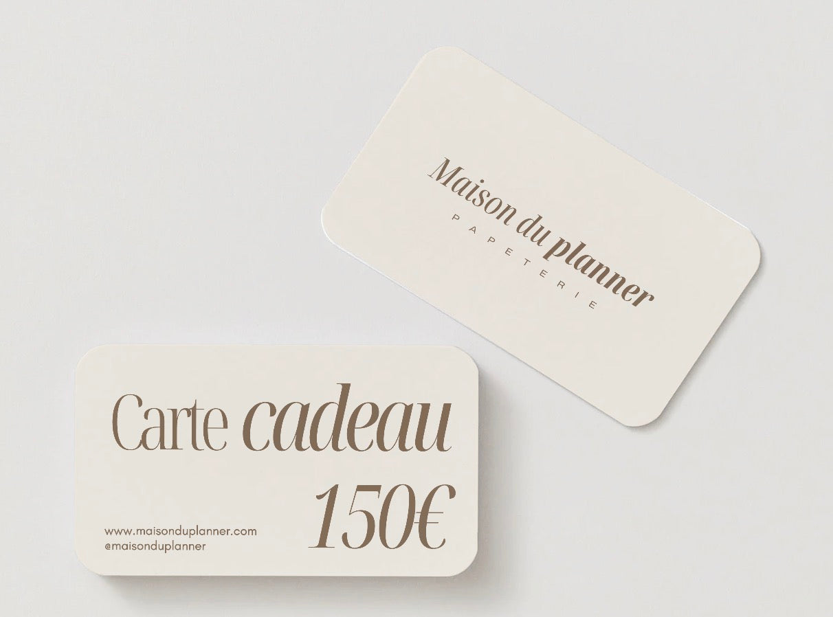 ♡ Carte cadeau Maison du Planner