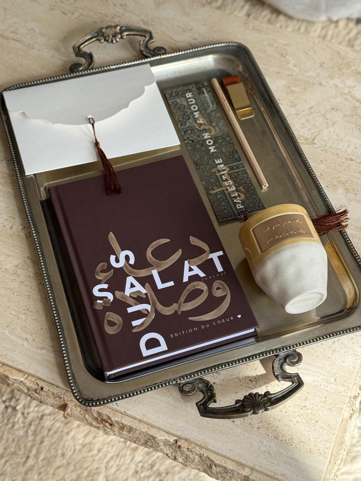 Coffret Duas & Salât - Lumière du Cœur - Relié - AVEC TASSE