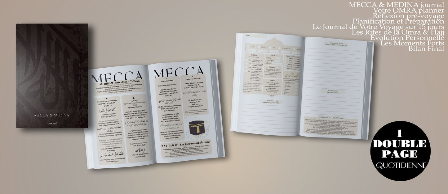 Mecca & Medina journal - Omra planner - Hizam