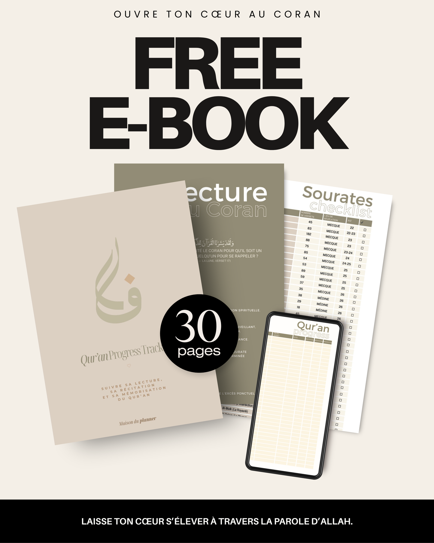 Qur'an Progress Tracker - ebook offert