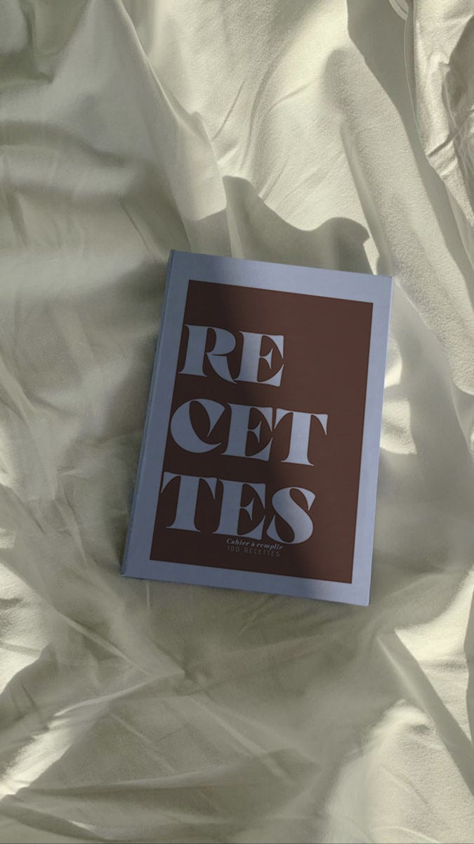 Mes 50 recettes de cuisine - Quotes Marron - Cahier à remplir (Relié) 1 semaine de délai