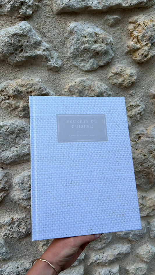 Mes secrets de cuisine - Cahier de 50 recettes à remplir - Tissus (Rélié)