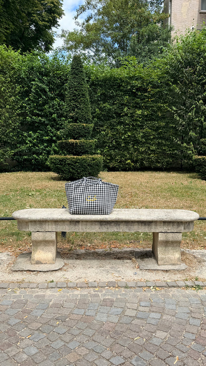 Tote cabas Vichy Brodé - حب Love