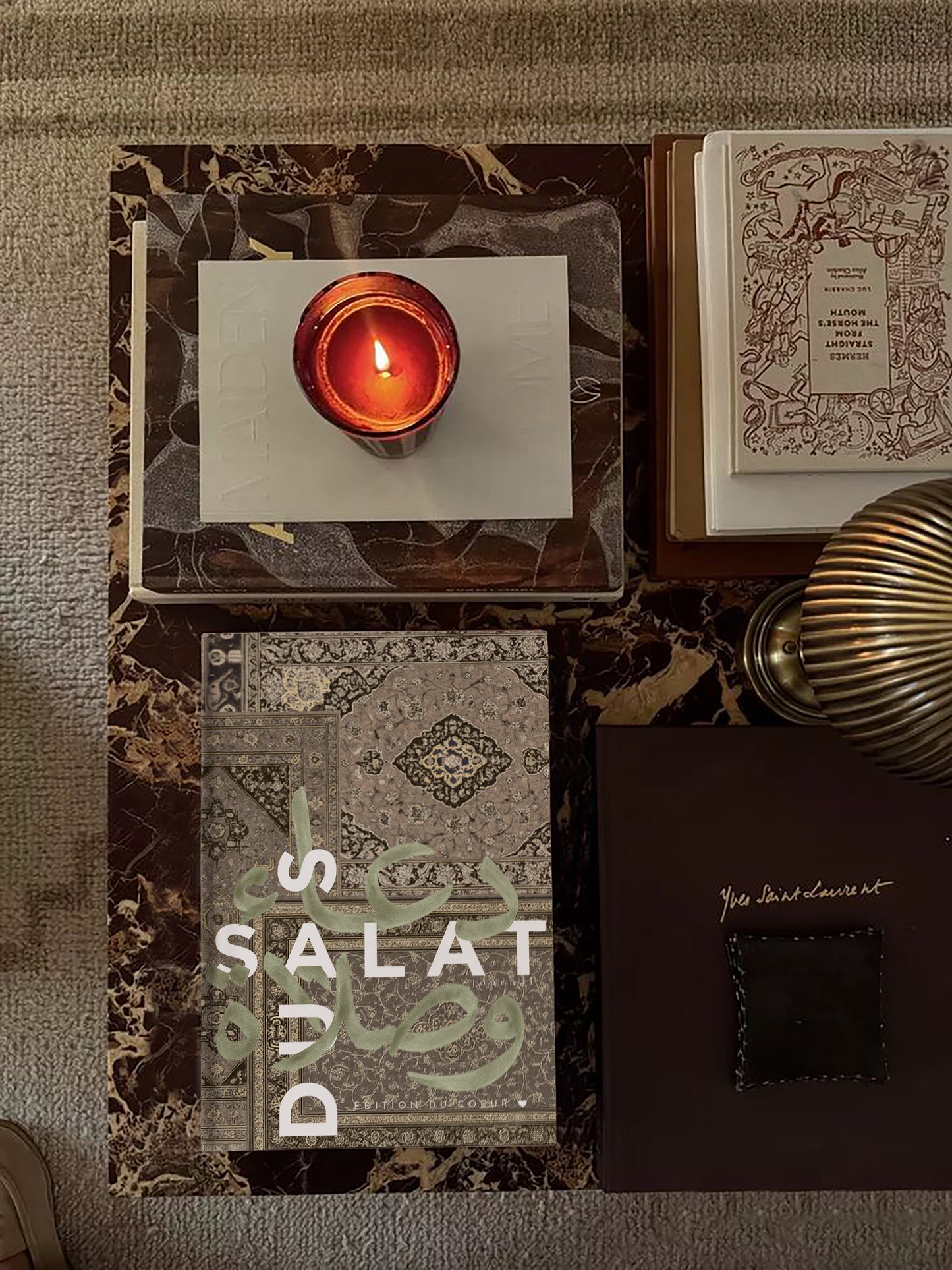 Duas & Salat "Edition du coeur" à remplir 90 jours - Sijjādah beige (Relié)