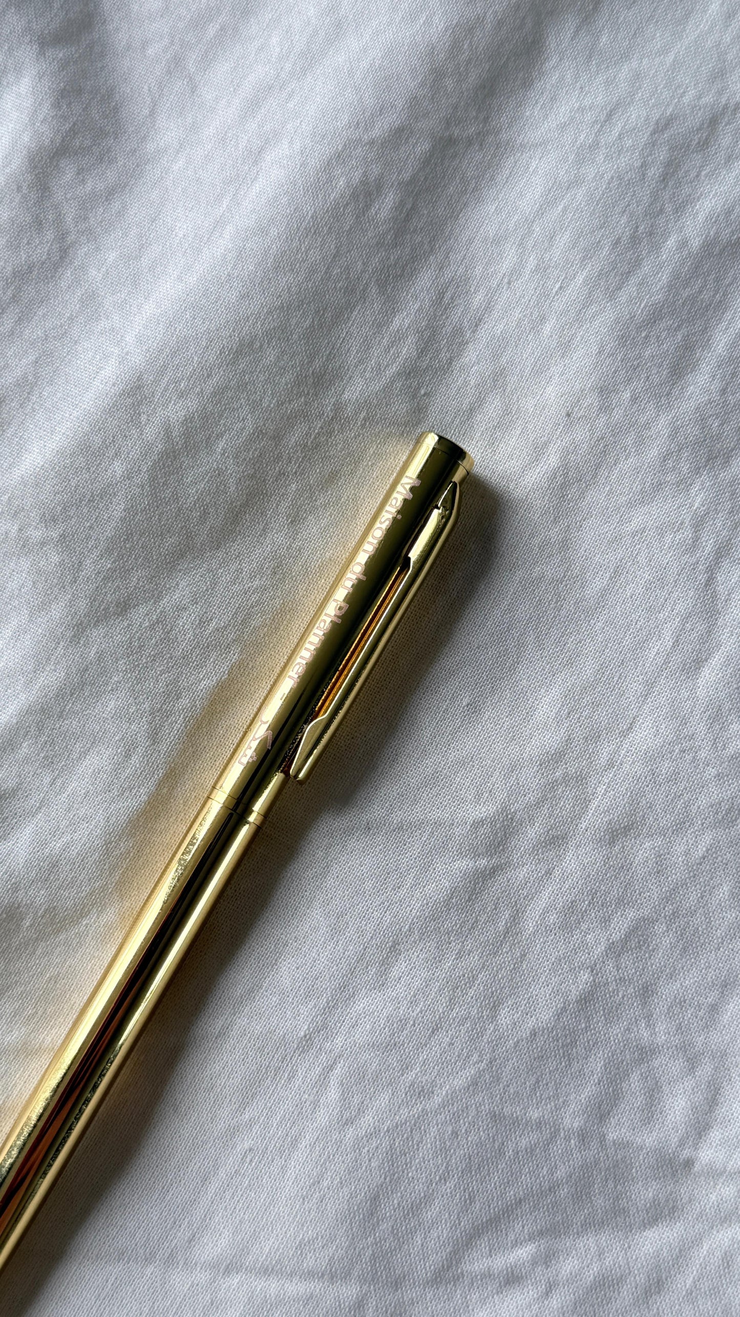 Stylos à bille en métal doré - Shukr شكر - Gratitude