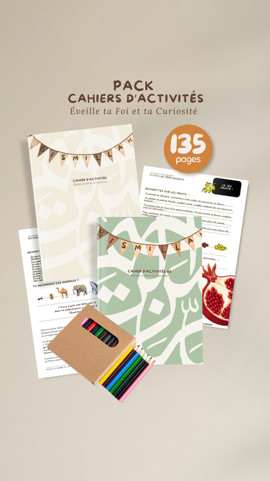 Coffret Cahiers d’Activités 1 & 2 + crayons de couleur