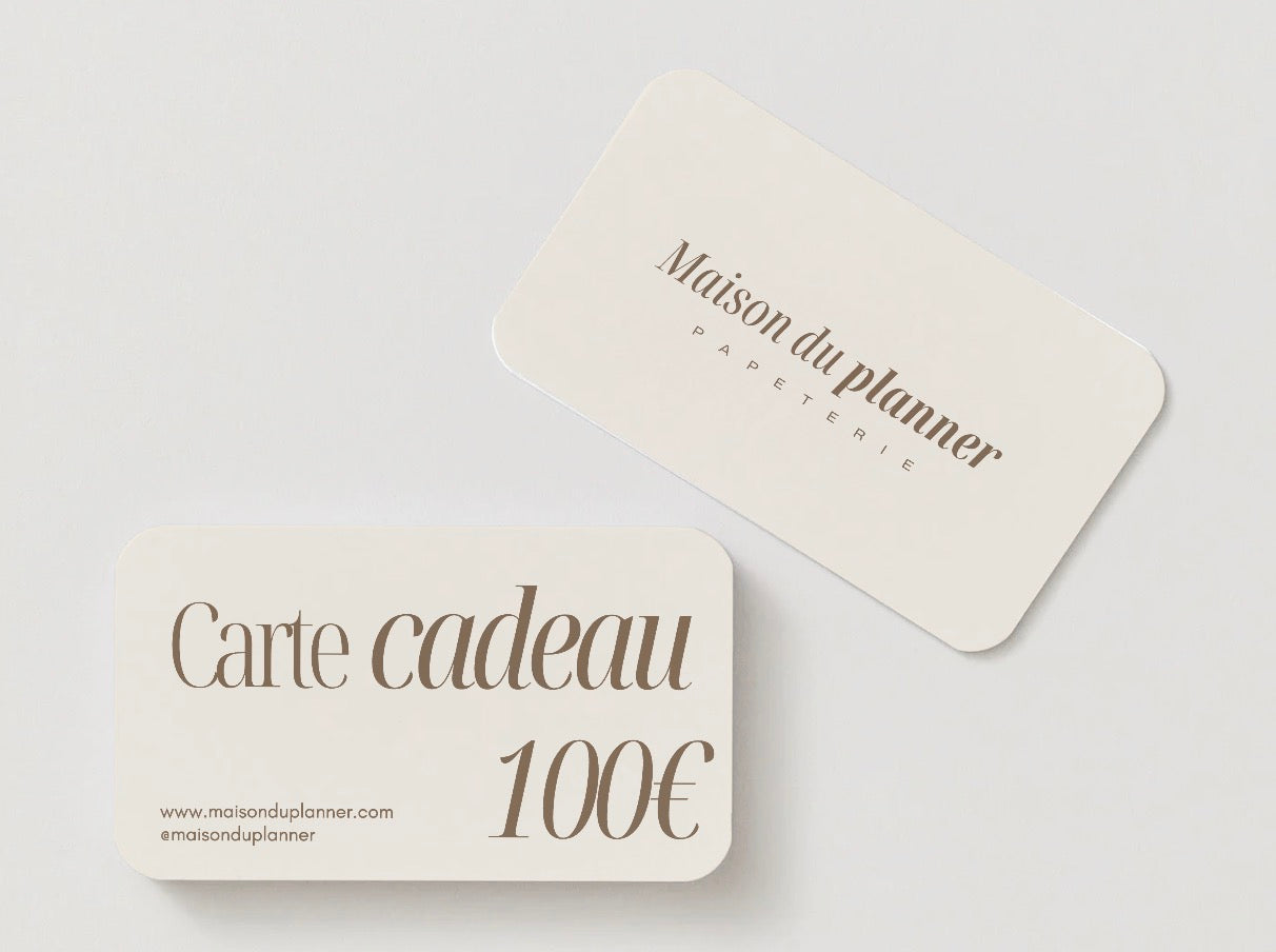 ♡ Carte cadeau Maison du Planner