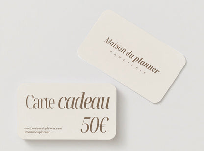 ♡ Carte cadeau Maison du Planner