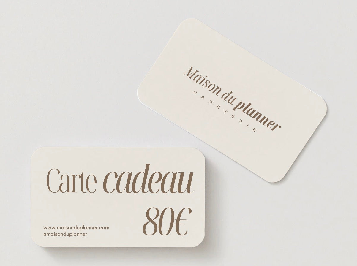 ♡ Carte cadeau Maison du Planner