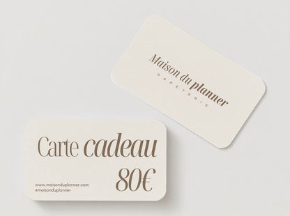 ♡ Carte cadeau Maison du Planner