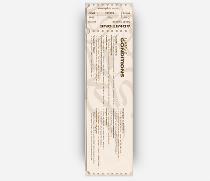 Marque-pages Ticket Voyage vers la Lumière