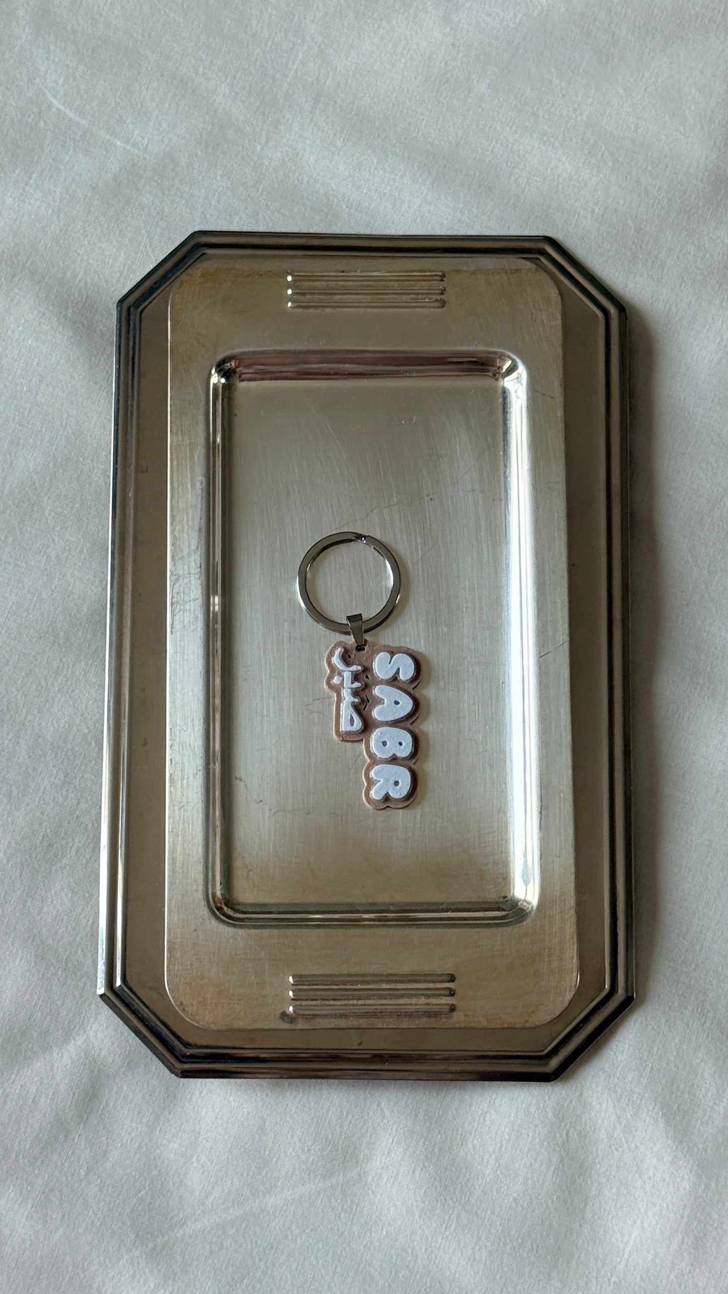 Porte-clés - Sabr 3D – Beige
