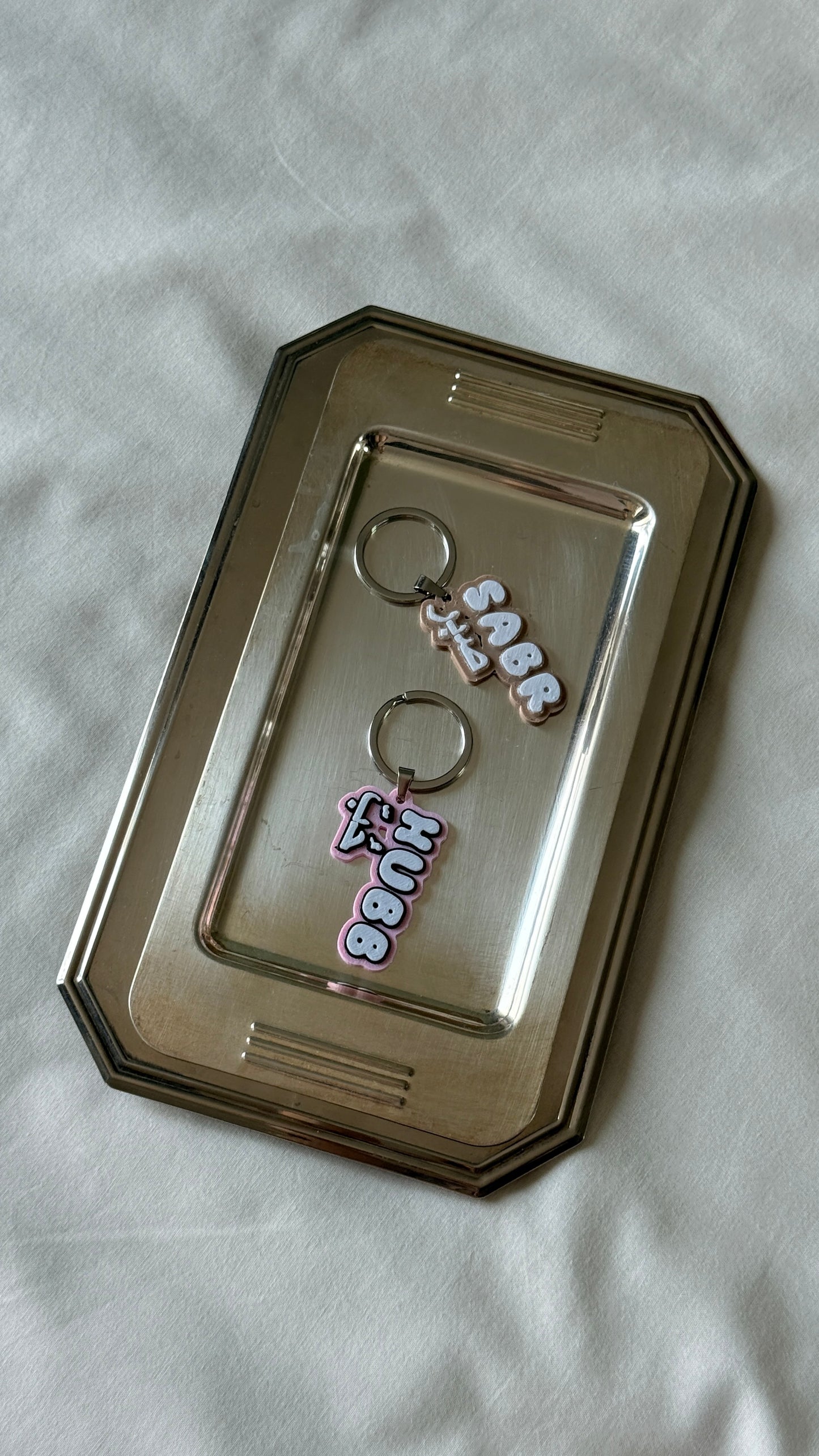Porte-clés - Sabr 3D – Beige