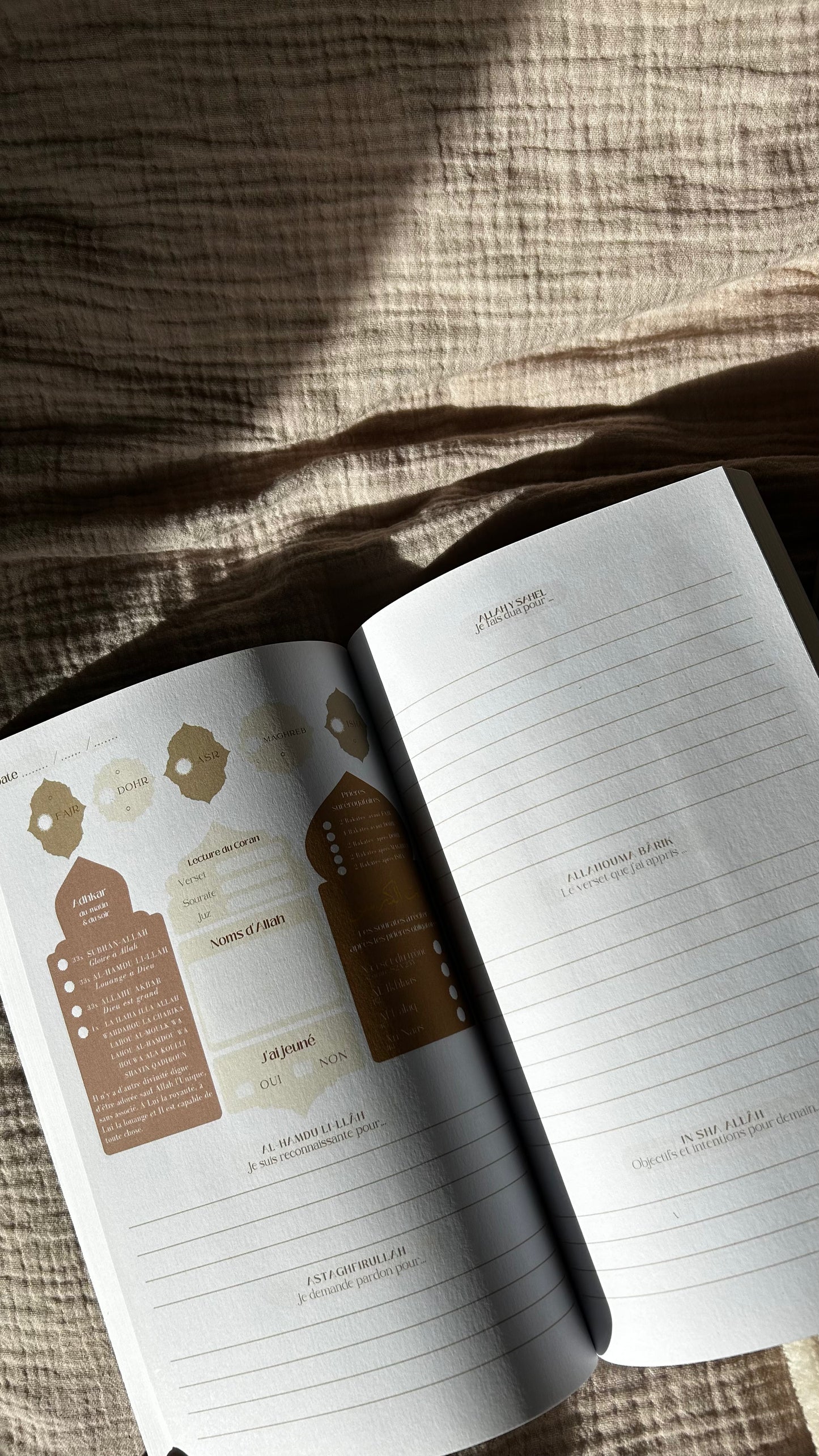 Journal de Duas & Salat à remplir 60 jours - QUOTES (Relié)
