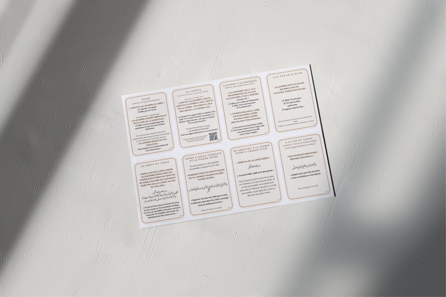 Mecca & Omra Cards - 2 PDF : 1 à imprimer et 1 numérique