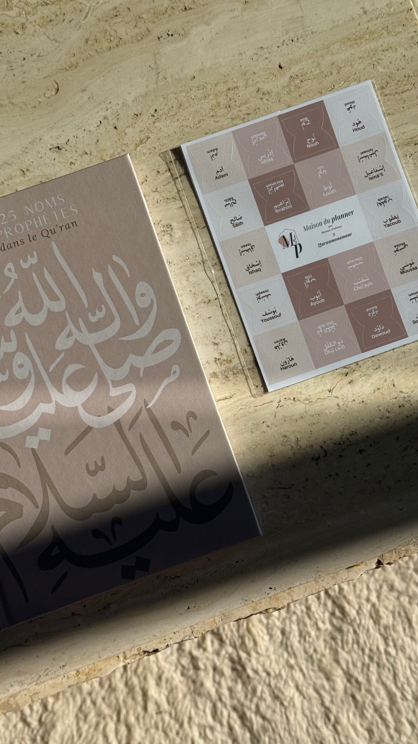 Onglets Les 25 Prophètes cités dans le Qu'ran