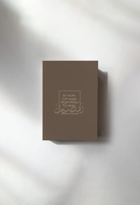 Planner Ramadan - For Allah Planner 140 pages - taupe (broché)