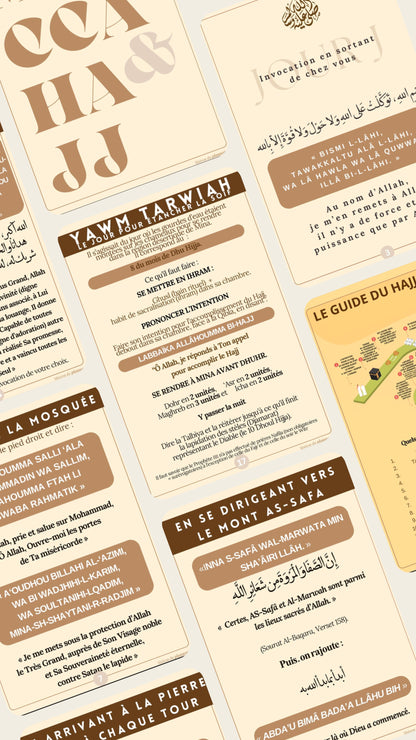 Mecca & Hajj Cards - 1 PDF numérique de 39 cartes